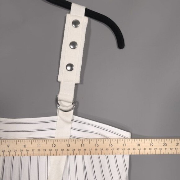 NWT Anthropologie Maeve Waders Wide-Leg Jumpsuit Size 8 Striped White - Picture 7 of 12